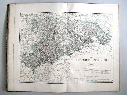 Hand-Atlas der Erde und des Himmels in 50 Blättern (1863)
24. Das Königreich Sachsen