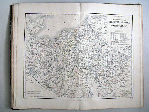 Hand-Atlas der Erde und des Himmels in 50 Blättern (1863)
25. Die Grossherzogthümer Meklenburg-Schwerin und Meklenburg-Strelitz