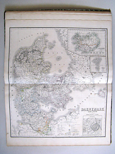 Hand-Atlas der Erde und des Himmels in 50 Blättern (1863)
28. Daenemark, Island, die Far-Oer und die Herzogthümer Schleswig, Holstein & Lauenburg