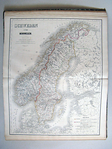 Hand-Atlas der Erde und des Himmels in 50 Blättern (1863)
29. Schweden und Norwegen