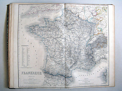 Hand-Atlas der Erde und des Himmels in 50 Blättern (1863)
31. Frankreich