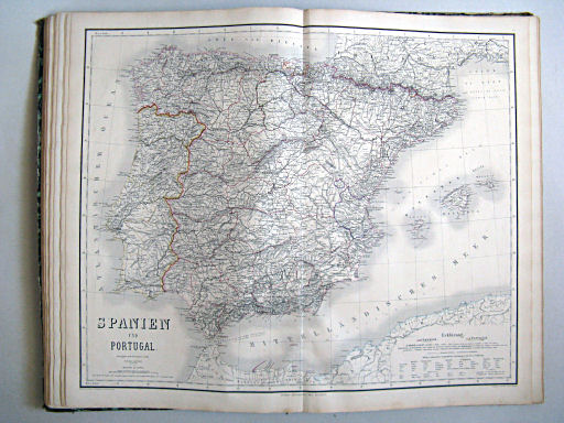 Hand-Atlas der Erde und des Himmels in 50 Blättern (1863)
33. Spanien und Portugal