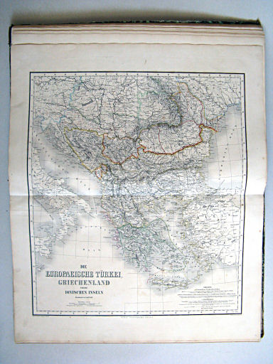 Hand-Atlas der Erde und des Himmels in 50 Blättern (1863)
36. Die Europäische Türkei, Griechenland und die Ionischen Inseln