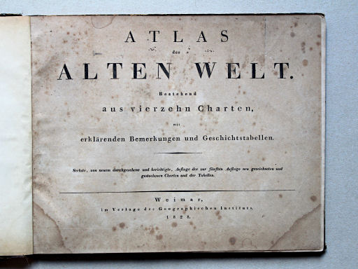 Atlas der alten Welt, 1828
Titelpagina / Title page