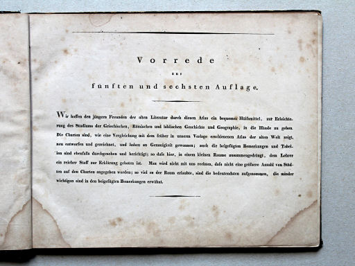Atlas der alten Welt, 1828
Voorwoord / Preface