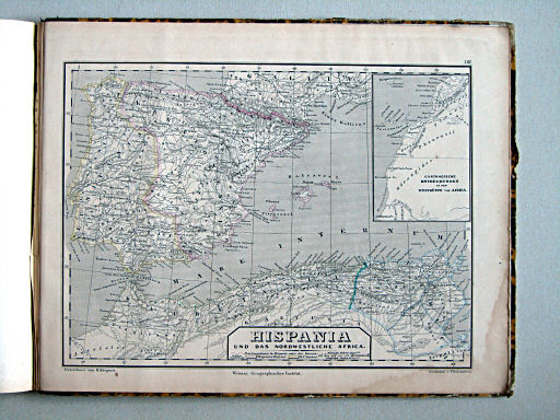 Atlas der alten Welt, 1864
XIII. Hispania und das nordwestliche Africa