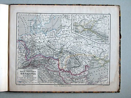 Atlas der alten Welt, 1864
XV. Die Römischen Donau Provinzen, Germania und Sarmatia