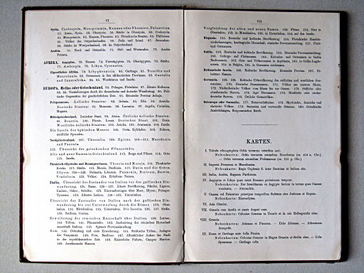 Atlas antiquus: Atlas der alten Welt, 1884
Inhoudsopgave / Table of contents