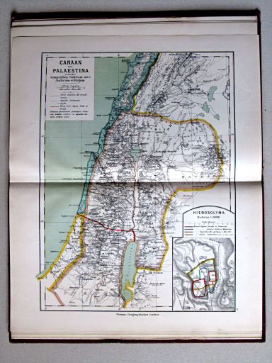 Atlas antiquus: Atlas der alten Welt, 1884
V. Palaestina vel Canaan praecipue temporibus Sufetum sive Judicum et Regum