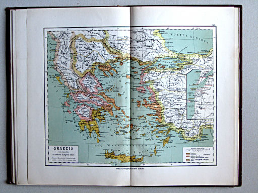 Atlas antiquus: Atlas der alten Welt, 1884
VII. Graecia cum insulis et maris Aegeaei orae