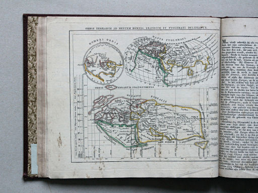 Vieth, Atlas der Oude Wereld, 1830
I. Orbis terrarum ad mentem Homeri, Eratosth. et Ptolemaei delineatus
