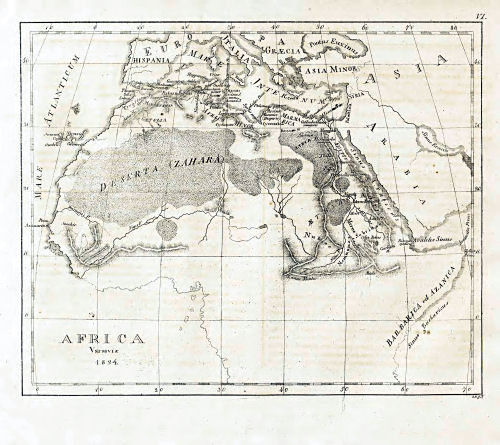 Nedzynski, Atlas Orbis Antiqui, 1825
VI. Africa