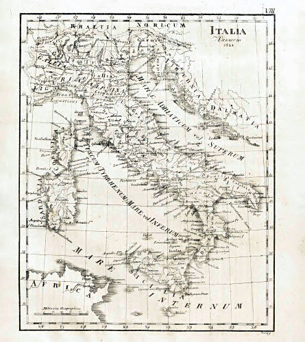 Nedzynski, Atlas Orbis Antiqui, 1825
VIII. Italia