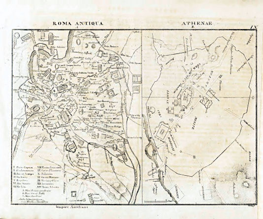 Nedzynski, Atlas Orbis Antiqui, 1825
IX. Roma antiqua. Athenae