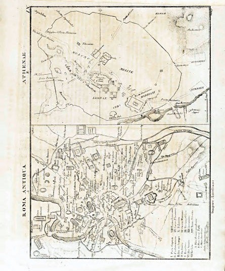 Nedzynski, Atlas Orbis Antiqui, 1825
IX. Roma antiqua. Athenae