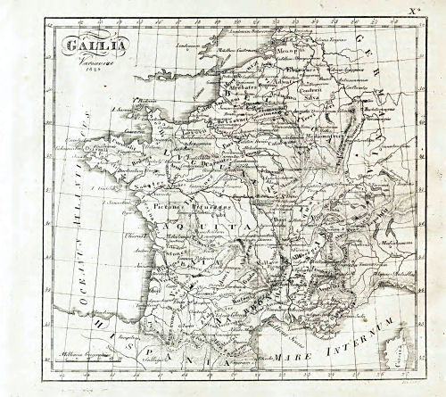 Nedzynski, Atlas Orbis Antiqui, 1825
Xa. Gallia