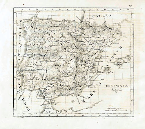 Nedzynski, Atlas Orbis Antiqui, 1825
Xb. Hispania