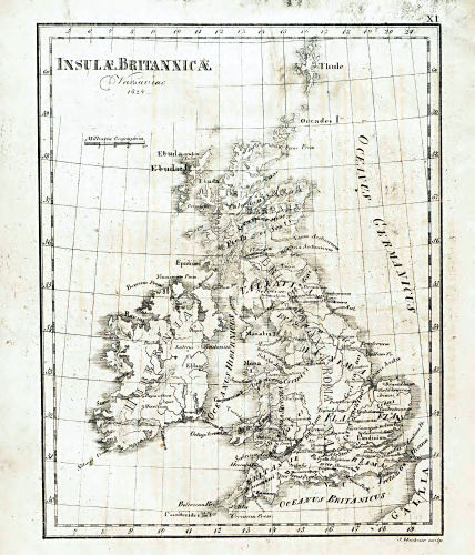 Nedzynski, Atlas Orbis Antiqui, 1825
XI. Insulae Britannicae
