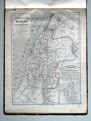 Atlas öfver gamla verlden, 1863
V. Palästina oder Kanaan zur Zeit des Israelitischen Reiches