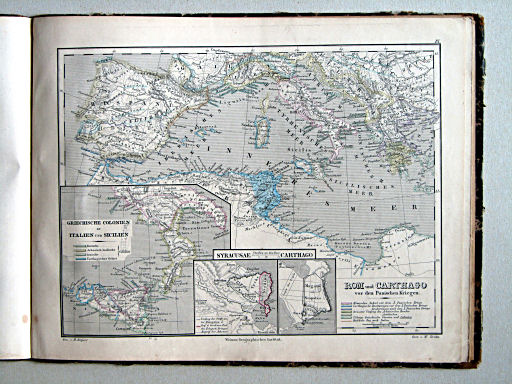 Atlas öfver gamla verlden, 1863
IX. Rom und Carthago vor den Punischen Kriegen