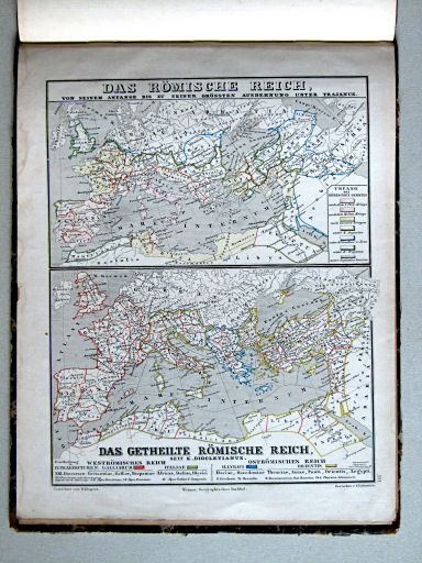 Atlas öfver gamla verlden, 1863
XVI. Das Römische Reich