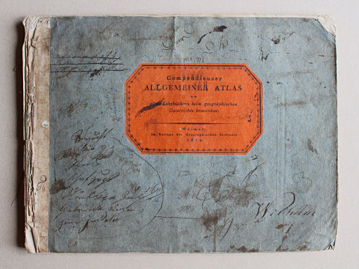Compendieuser allgemeiner Atlas, 1812
Voorkant band / Front cover