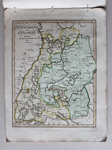 Compendieuser allgemeiner Atlas, 1812
X. Würtemberg und Baaden
