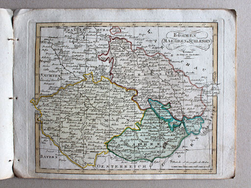 Compendieuser allgemeiner Atlas, 1812
XV. Böhmen, Maehren u. Schlesien