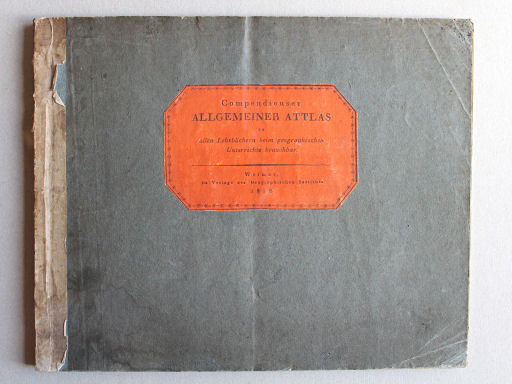 Compendieuser allgemeiner Attlas, 1818
Voorkant band