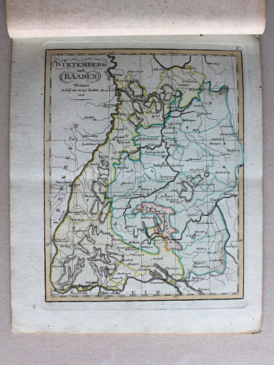 Compendieuser allgemeiner Atlas, 1818
X. Würtemberg und Baaden