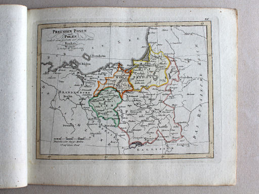 Compendieuser allgemeiner Atlas, 1818
XI. Preussen Posen und Polen nebst dem Gebiete der freien Stadt Krakau