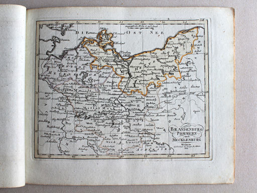 Compendieuser allgemeiner Atlas, 1818
XII. Brandenburg, Pommern und Mecklenburg