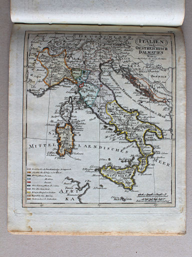 Compendieuser allgemeiner Atlas, 1818
XIX. Italien und Oesterreichisch Dalmatien