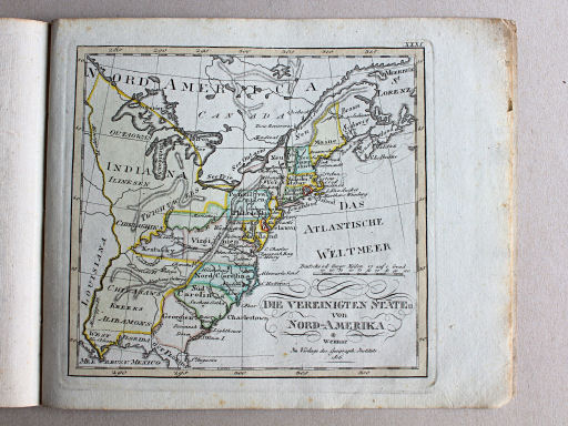 Compendieuser allgemeiner Atlas, 1818
XXXI. Die Vereinigten Staaten von Nord-Amerika