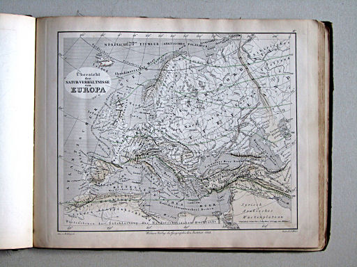 Compendiöser allgemeiner Atlas, 1853
4. Übersicht der Natur-Verhältnisse von Europa
