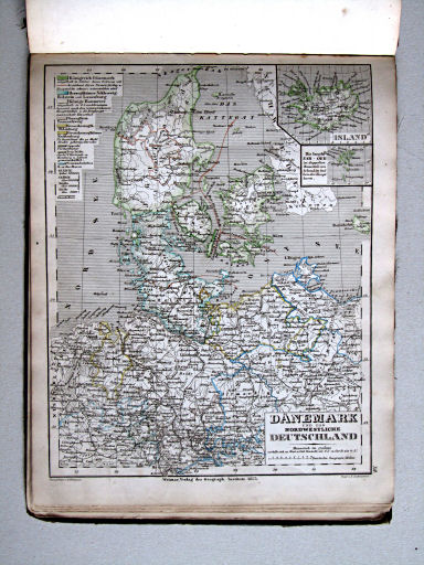 Compendiöser allgemeiner Atlas, 1853
12. Dänemark und das nordwestliche Deutschland