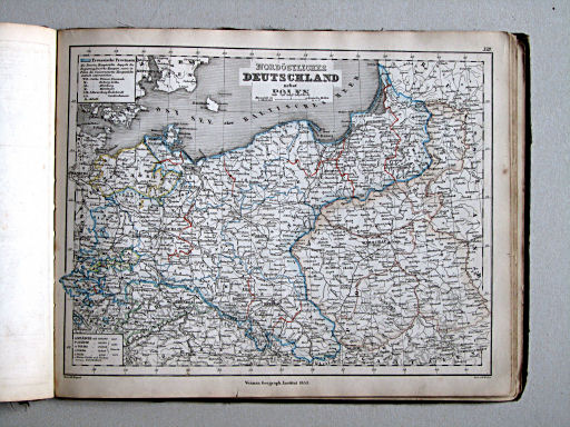 Compendiöser allgemeiner Atlas, 1853
13. Nordöstliches Deutschland nebst Polen