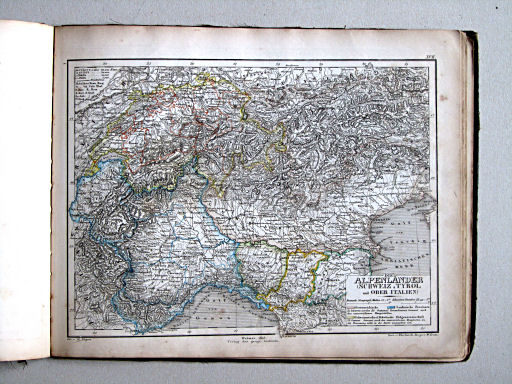 Compendiöser allgemeiner Atlas, 1853
17. Die Alpenländer (Schweiz, Tyrol und Ober Italien)
