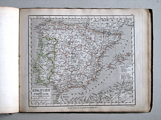 Compendiöser allgemeiner Atlas, 1853
19. Spanien und Portugal