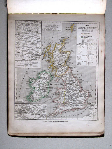 Compendiöser allgemeiner Atlas, 1853
22. Die Britischen Inseln