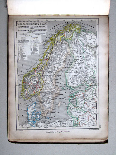 Compendiöser allgemeiner Atlas, 1853
23. Skandinavien (Schweden und Norwegen) und die Russischen Ostseeprovinzen