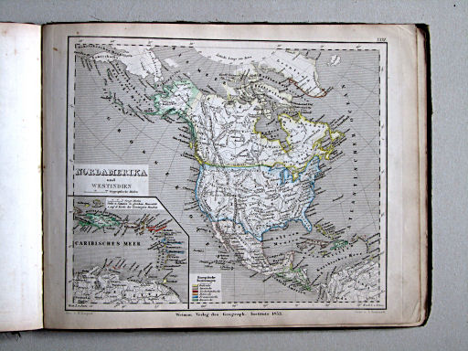 Compendiöser allgemeiner Atlas, 1853
31. Nordamerika und Westindien