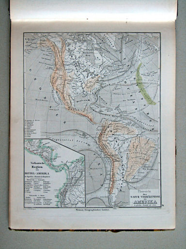 Compendiöser allgemeiner Atlas, 1867
2. Übersicht der Natur Verhältnisse von Amerika