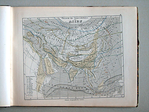 Compendiöser allgemeiner Atlas, 1867
3. Übersicht der Naturverhältnisse von Asien