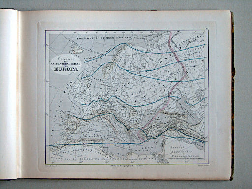 Compendiöser allgemeiner Atlas, 1867
4. Übersicht der Natur-Verhältnisse von Europa