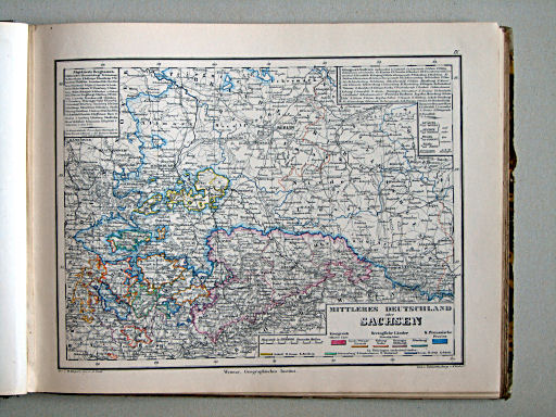 Compendiöser allgemeiner Atlas, 1867
9. Mittleres Deutschland oder Sachsen