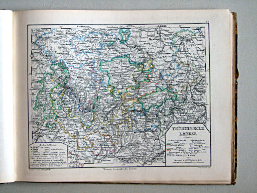 Compendiöser allgemeiner Atlas, 1867
10a. Thüringische Länder