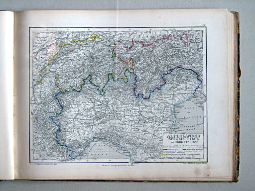 Compendiöser allgemeiner Atlas, 1867
17. Die Alpenländer (Schweiz, Tyrol und Ober Italien)