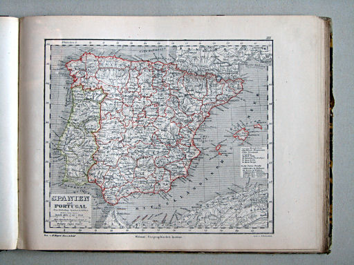 Compendiöser allgemeiner Atlas, 1867
19. Spanien und Portugal