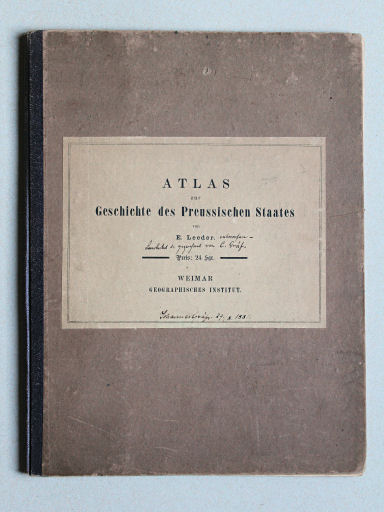 Atlas zur Geschichte des Preussischen Staates, 1866
Voorkant band